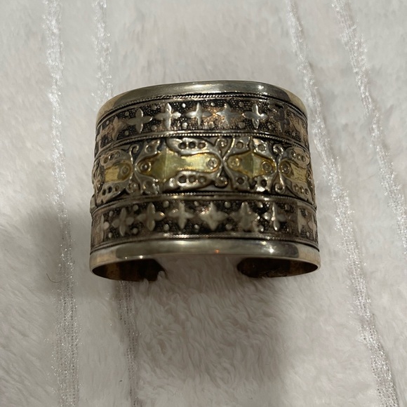 Vintage Silver Cuff Bracelet - Picture 1 of 7